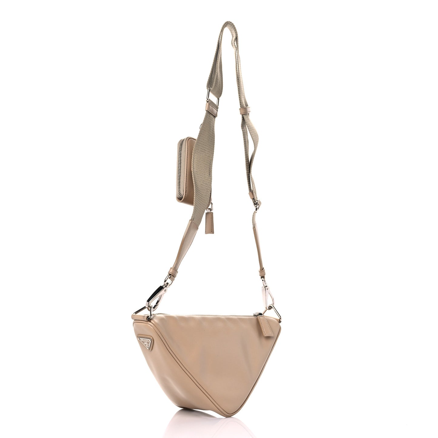 Grace Lux Triangle Shoulder Bag Sabbia