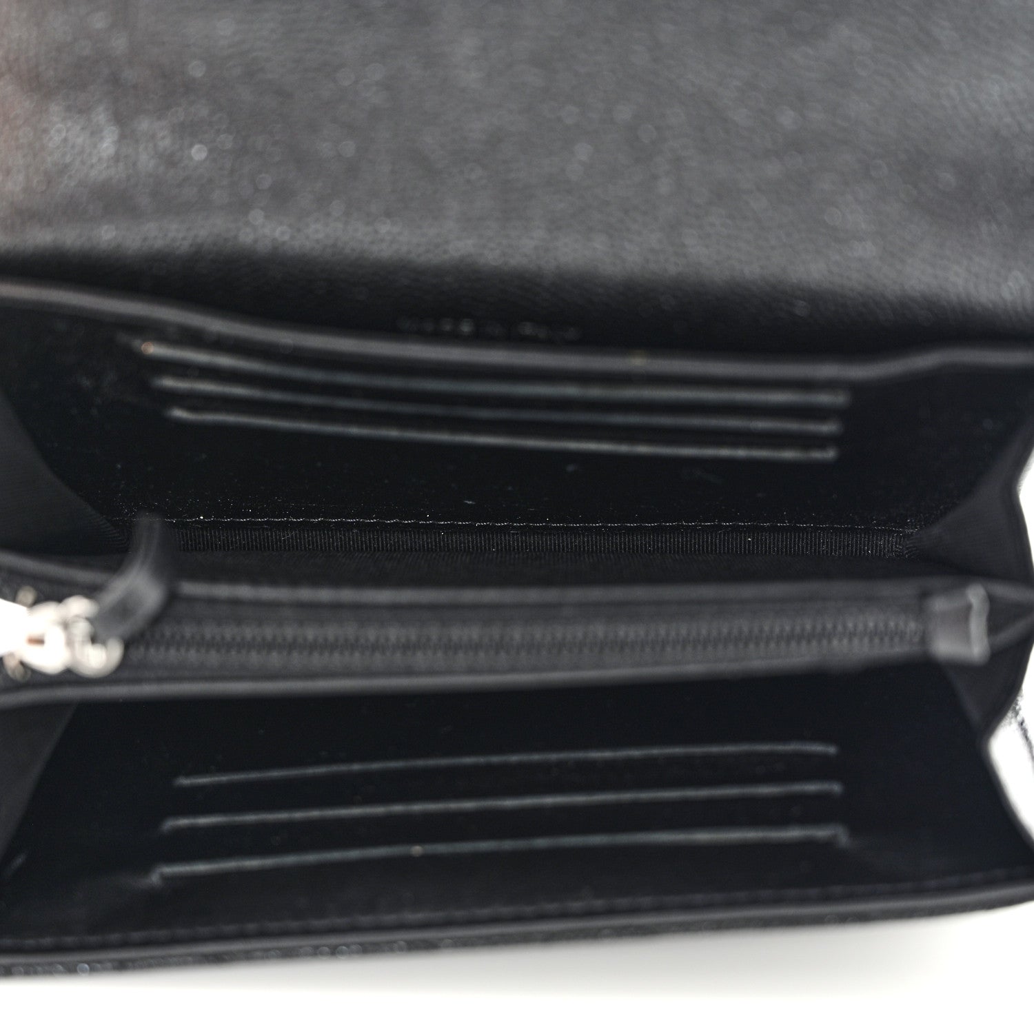 Chanel Iridescent Caviar Quilted Medium Flap Wallet Black 5 of 8