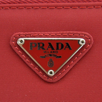 Prada Tessuto Nylon Zip Around Wallet Red 7 of 9