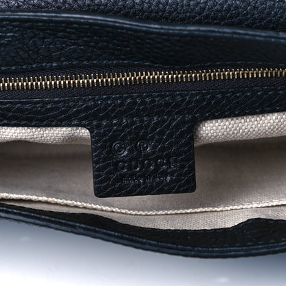 Gucci Pebbled Calfskin Medium Soho Flap Crossbody Black 6 of 7
