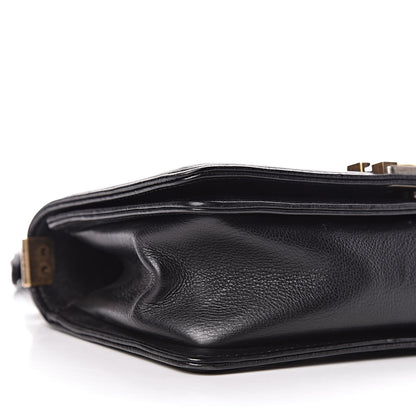 Chanel Calfskin Double Stitch Medium Boy Flap Black 9 of 10