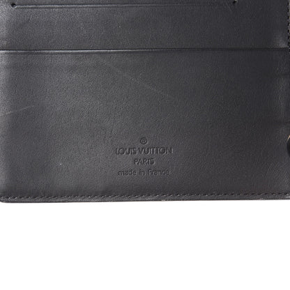 Louis Vuitton Mat Monogram Medium Ring Agenda Cover Black 6 of 11