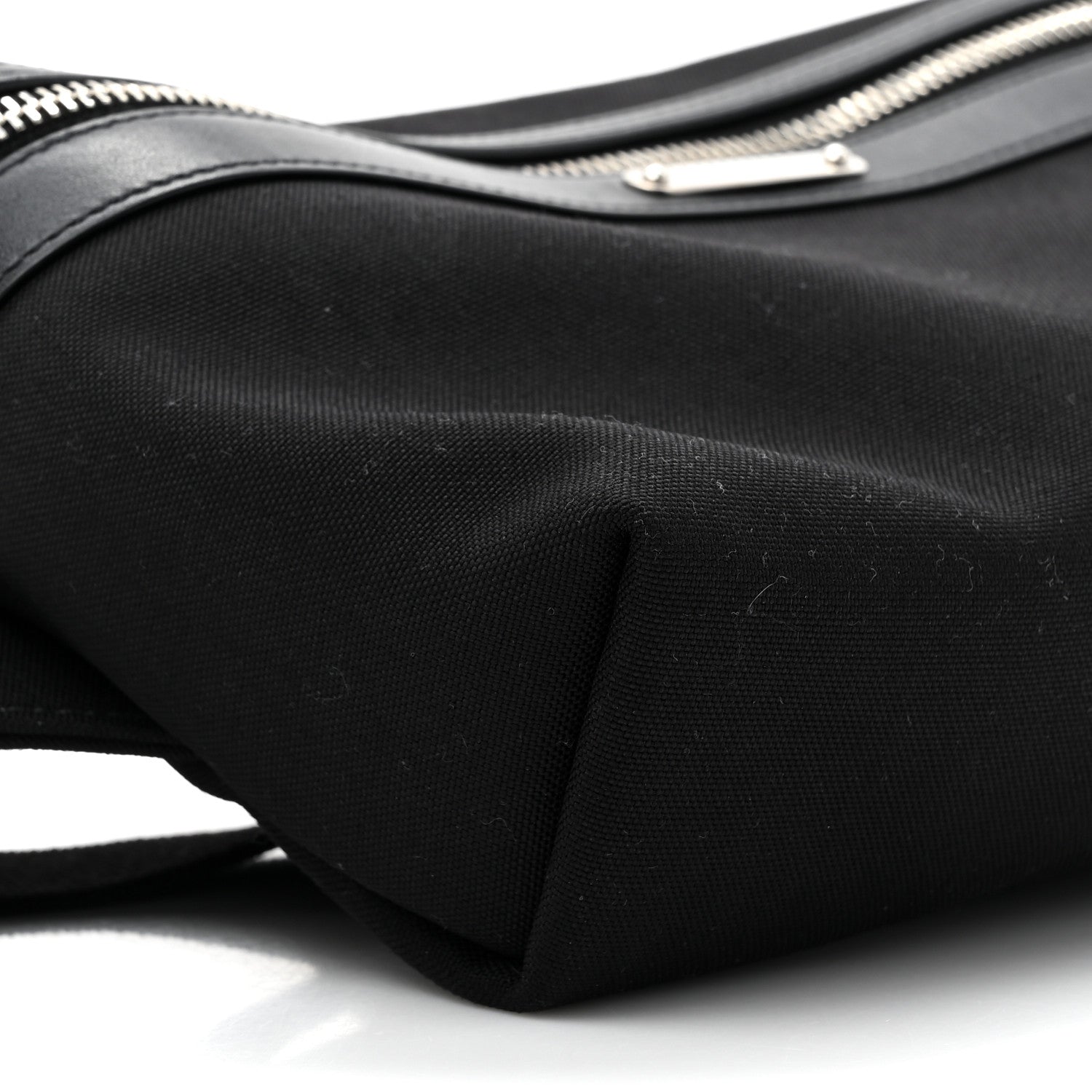 Saint Laurent Canvas Calfskin City Belt Bag Black 10 of 10