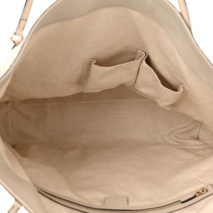 Gucci Guccissima Large Bree Foldover Tote Off White 5 of 9