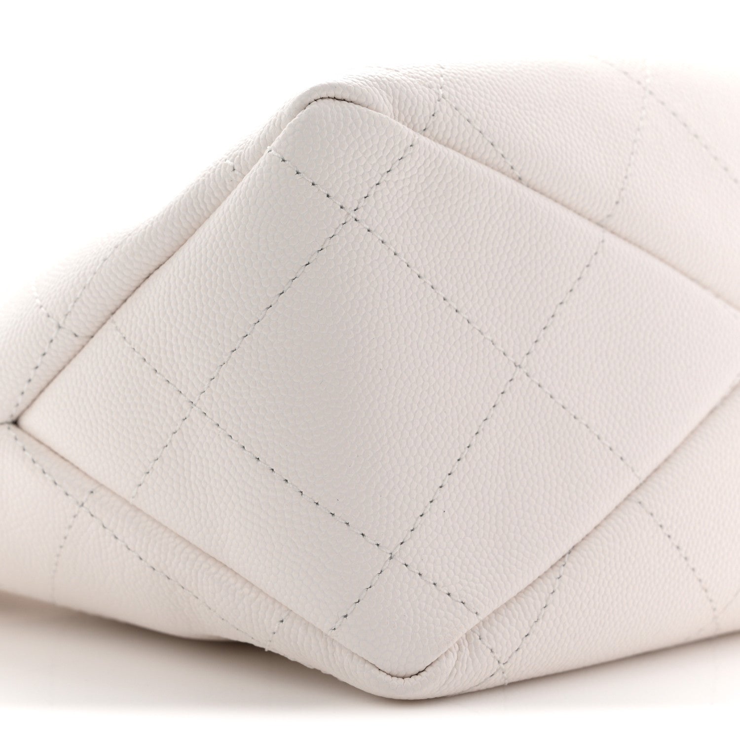 Chanel Caviar Quilted Hobo White 10 of 11