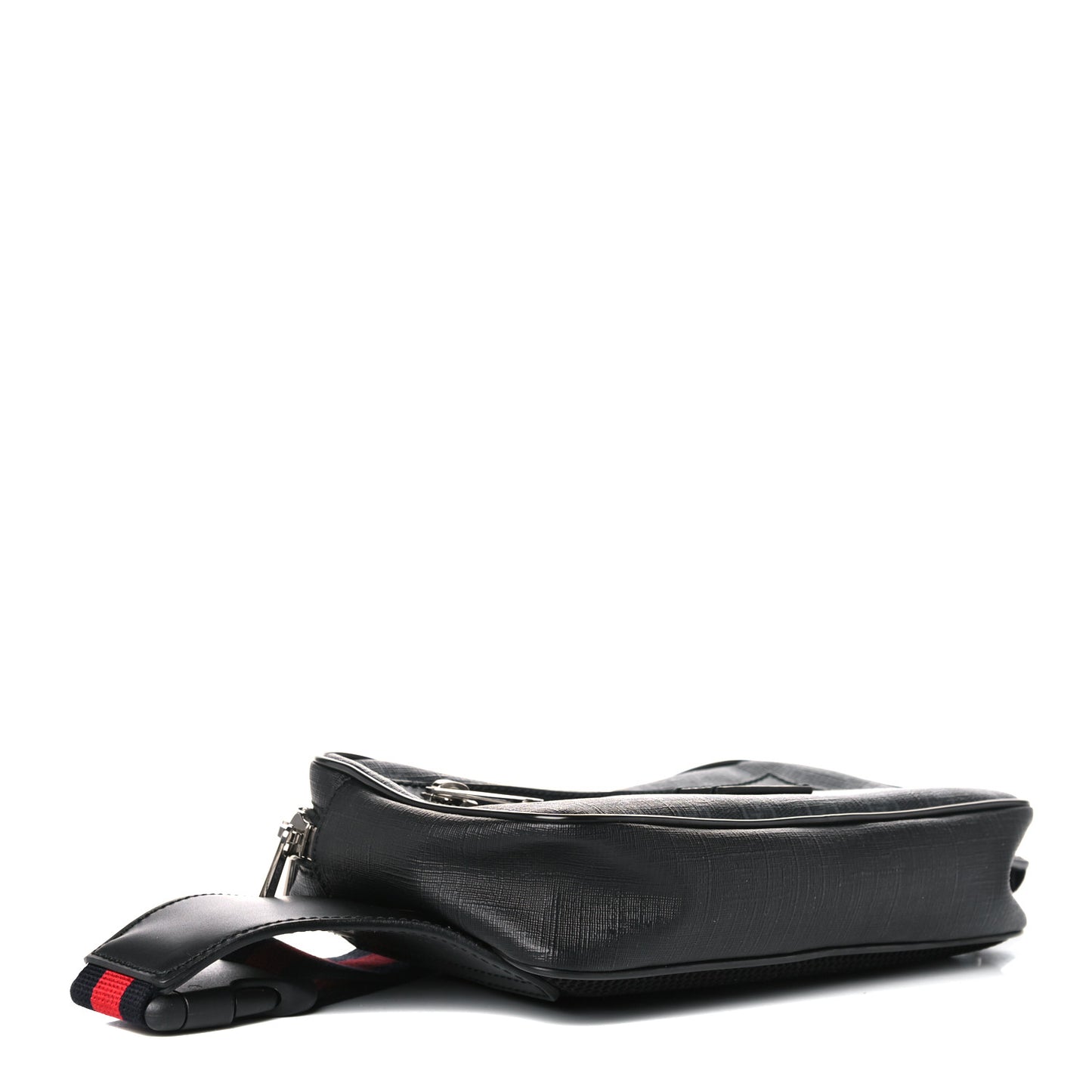 Soft GG Supreme Monogram Web Belt Bag Black Grey