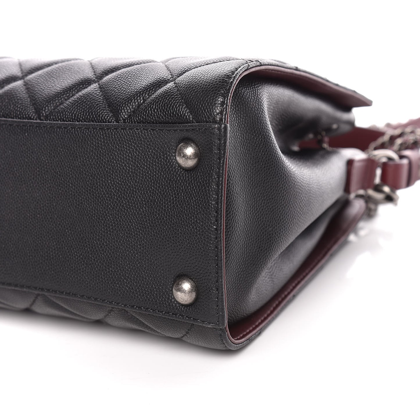 Caviar Quilted Small CC Bucket Bag Black