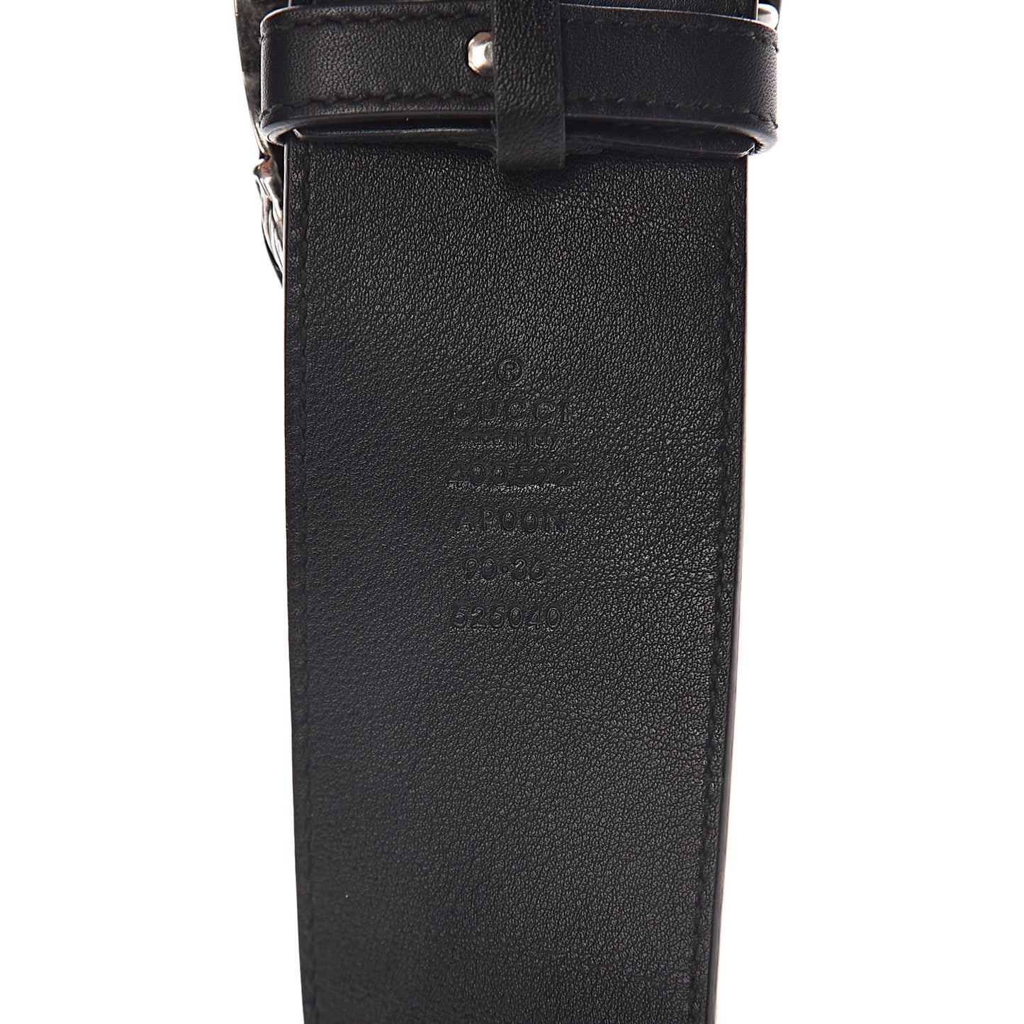 Moon Calfskin Nickel Dionysus Belt 90 36 Black