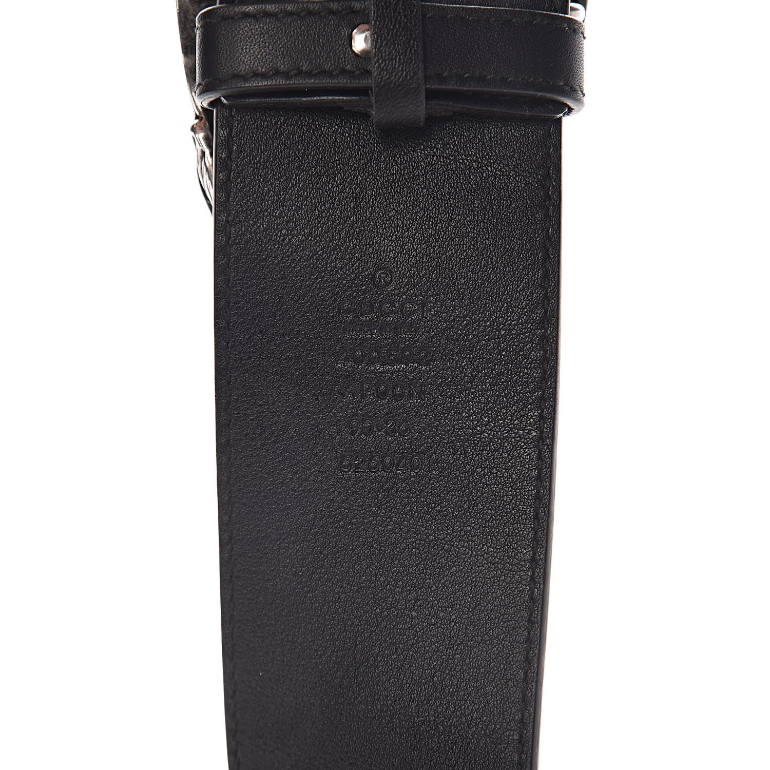 Gucci Moon Calfskin Nickel Dionysus Belt 90 36 Black 4 of 7