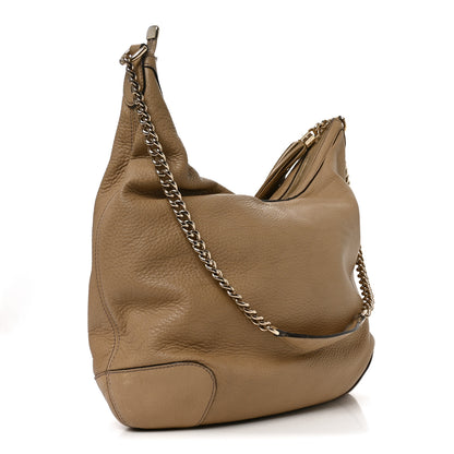 Gucci Pebbled Calfskin Medium Soho Chain Hobo Camelia 3 of 10