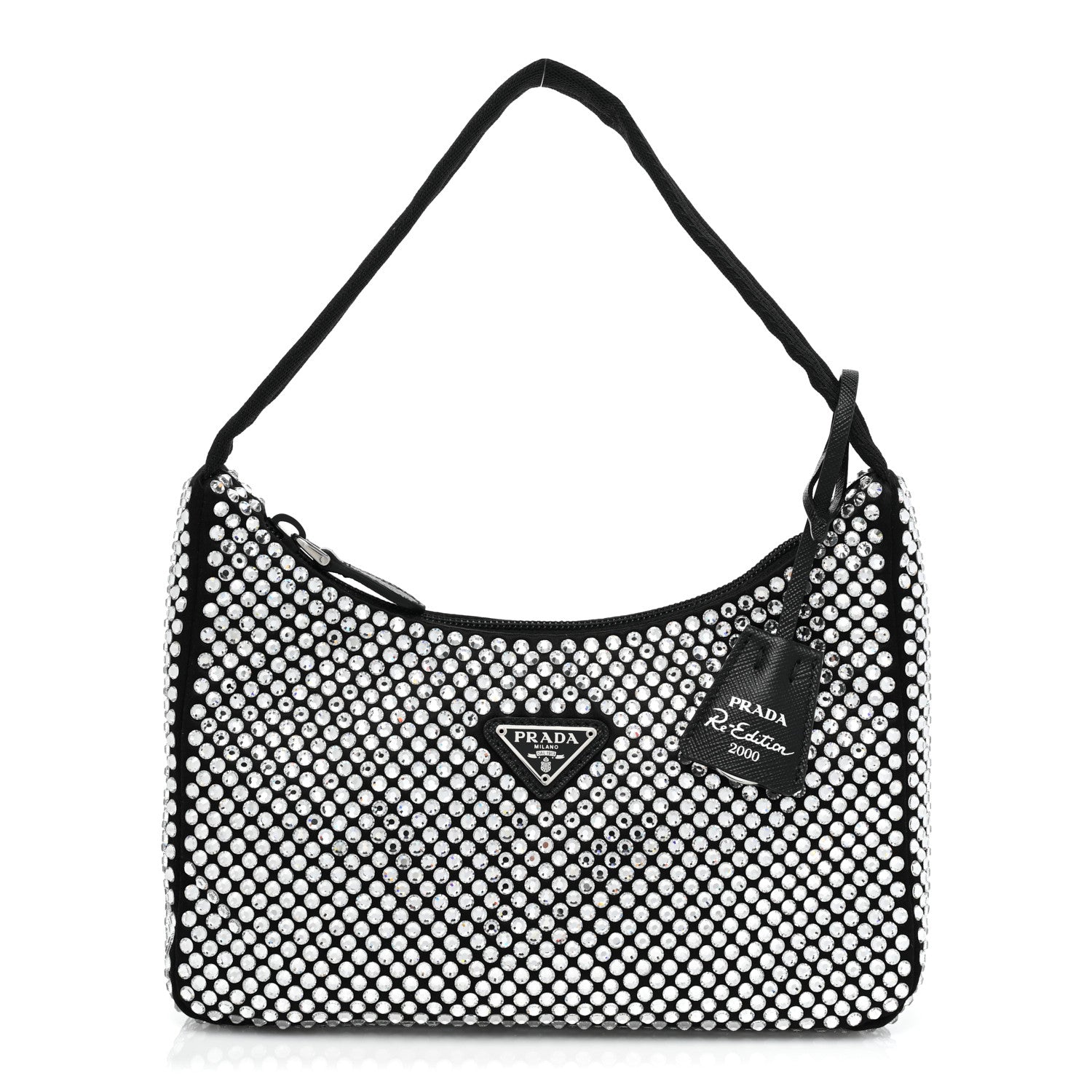 Prada Satin Crystal Mini Re-Edition 2000 Bag Cristal 1 of 7