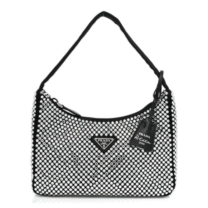 Prada Satin Crystal Mini Re-Edition 2000 Bag Cristal 1 of 7
