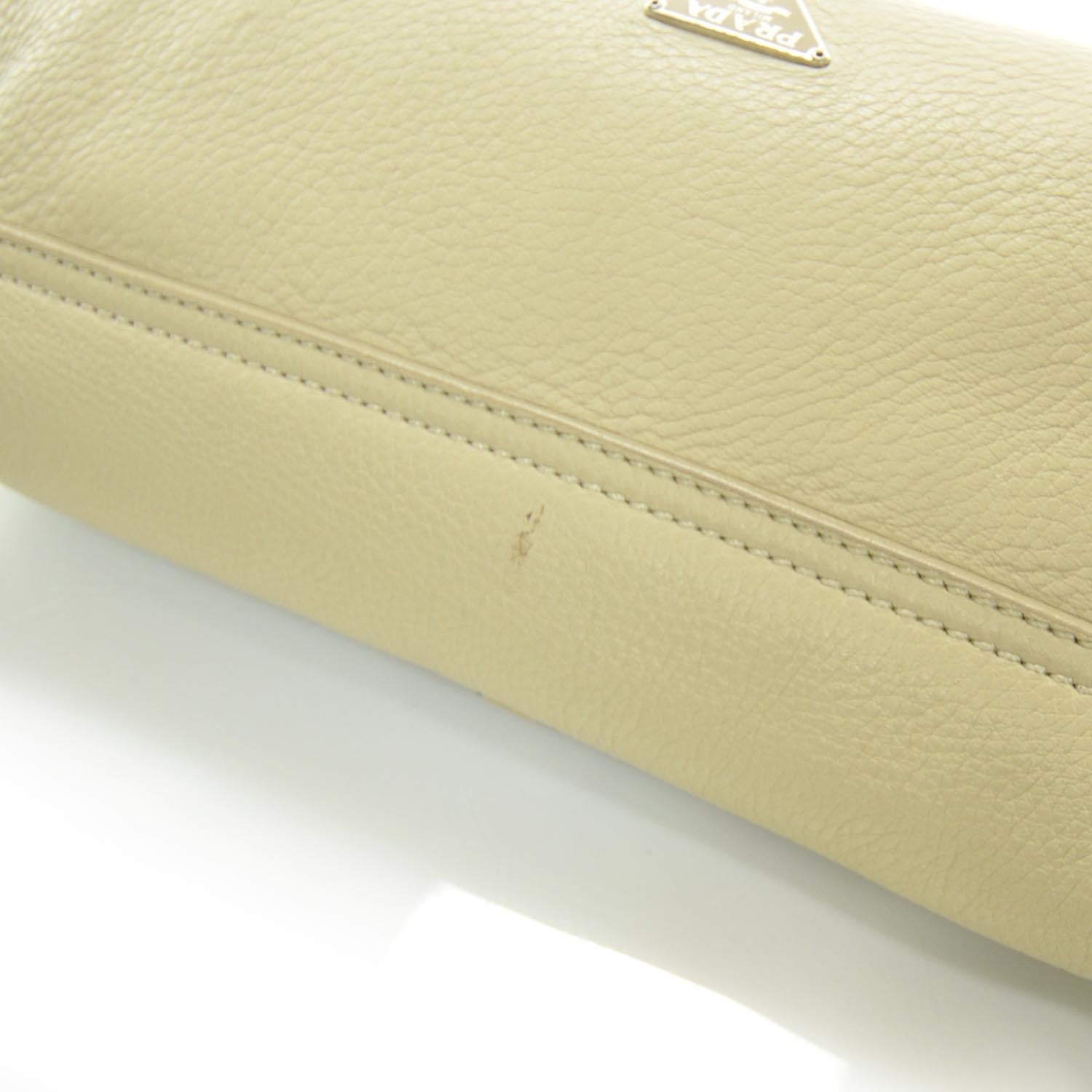 Prada Vitello Daino Ricamo Beaded Shoulder Bag 7 of 12