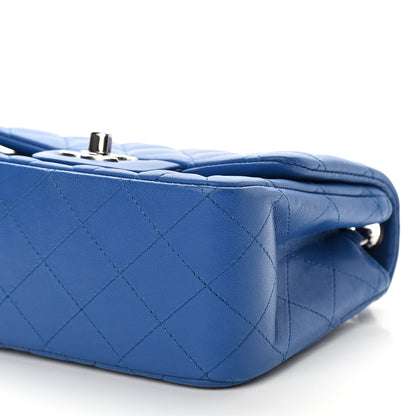 Chanel Lambskin Quilted Mini Square Flap Blue 10 of 11