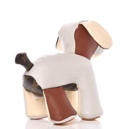 Louis Vuitton Calfskin Monogram Doudou Oscar Dog Beige 3 of 11