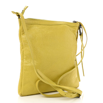 Balenciaga Agneau Classic Hardware Flat Crossbody Jaune Poussin 4 of 11