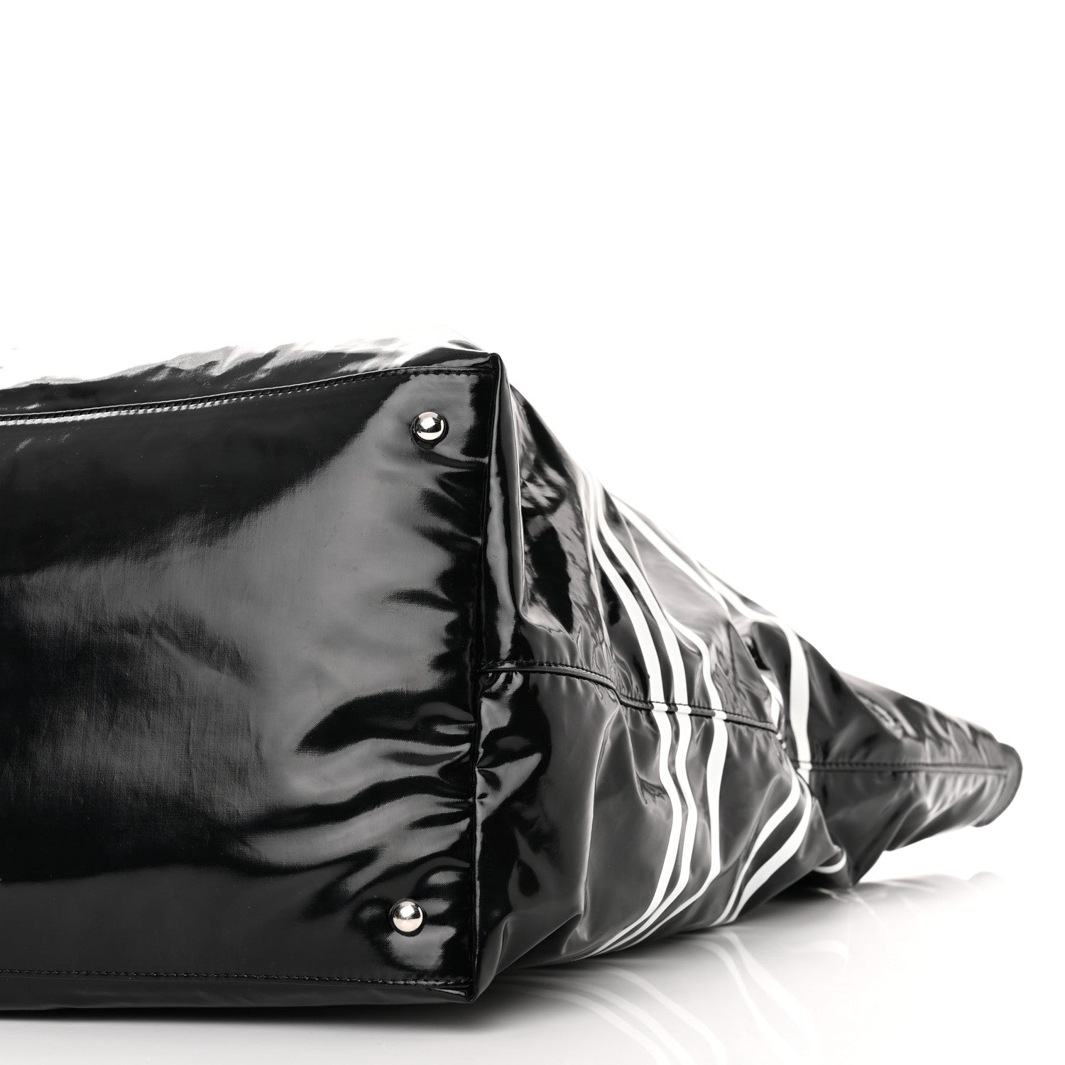 Chanel Vinyl Large La Pausa Bay Shopping Bag Black 10 of 10