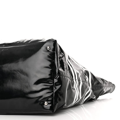 Chanel Vinyl Large La Pausa Bay Shopping Bag Black 10 of 10
