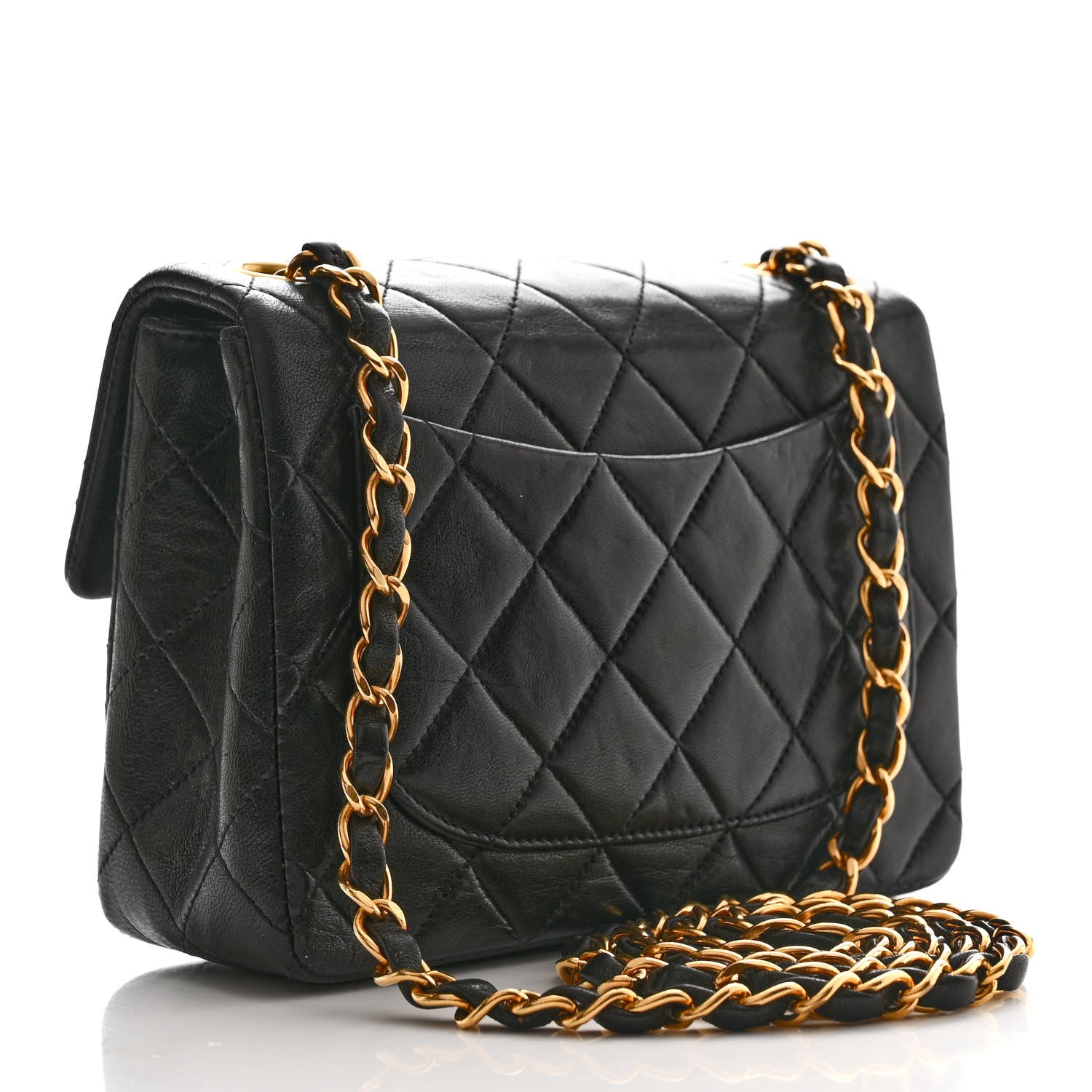 Chanel Lambskin Quilted Mini Square Flap Black 3 of 12