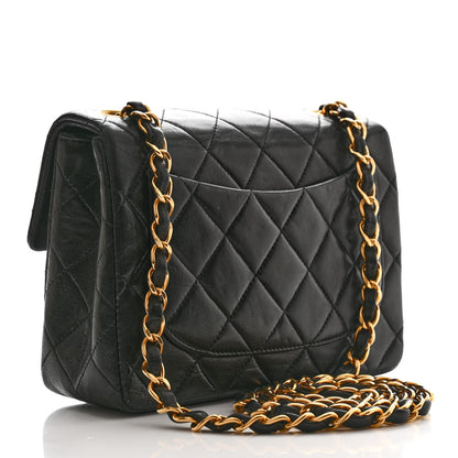 Chanel Lambskin Quilted Mini Square Flap Black 3 of 12