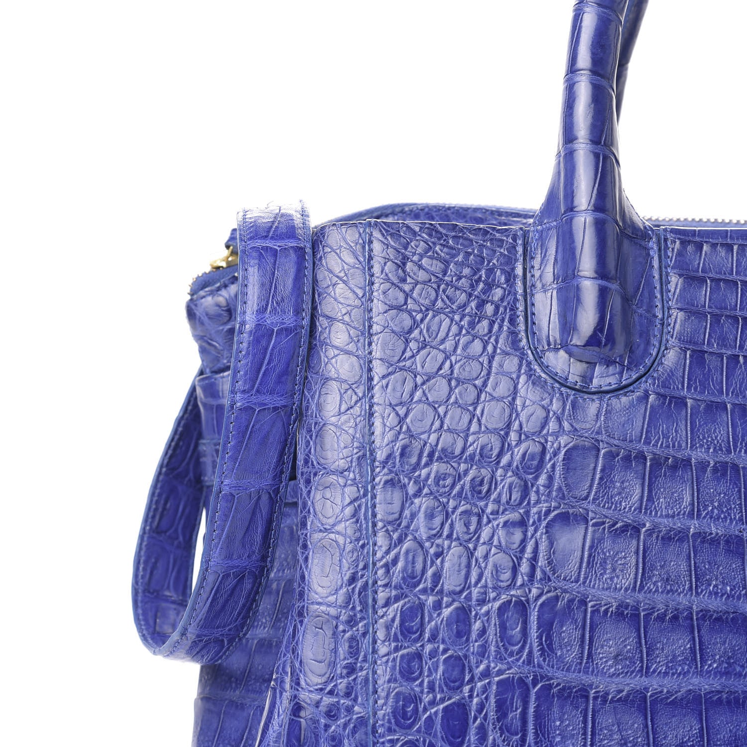 Nancy Gonzalez Crocodile Cristina Satchel Electric Blue 12 of 13