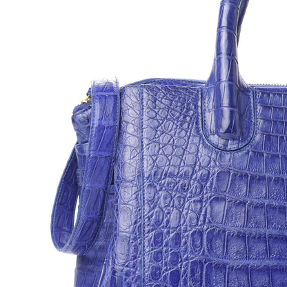 Nancy Gonzalez Crocodile Cristina Satchel Electric Blue 12 of 13