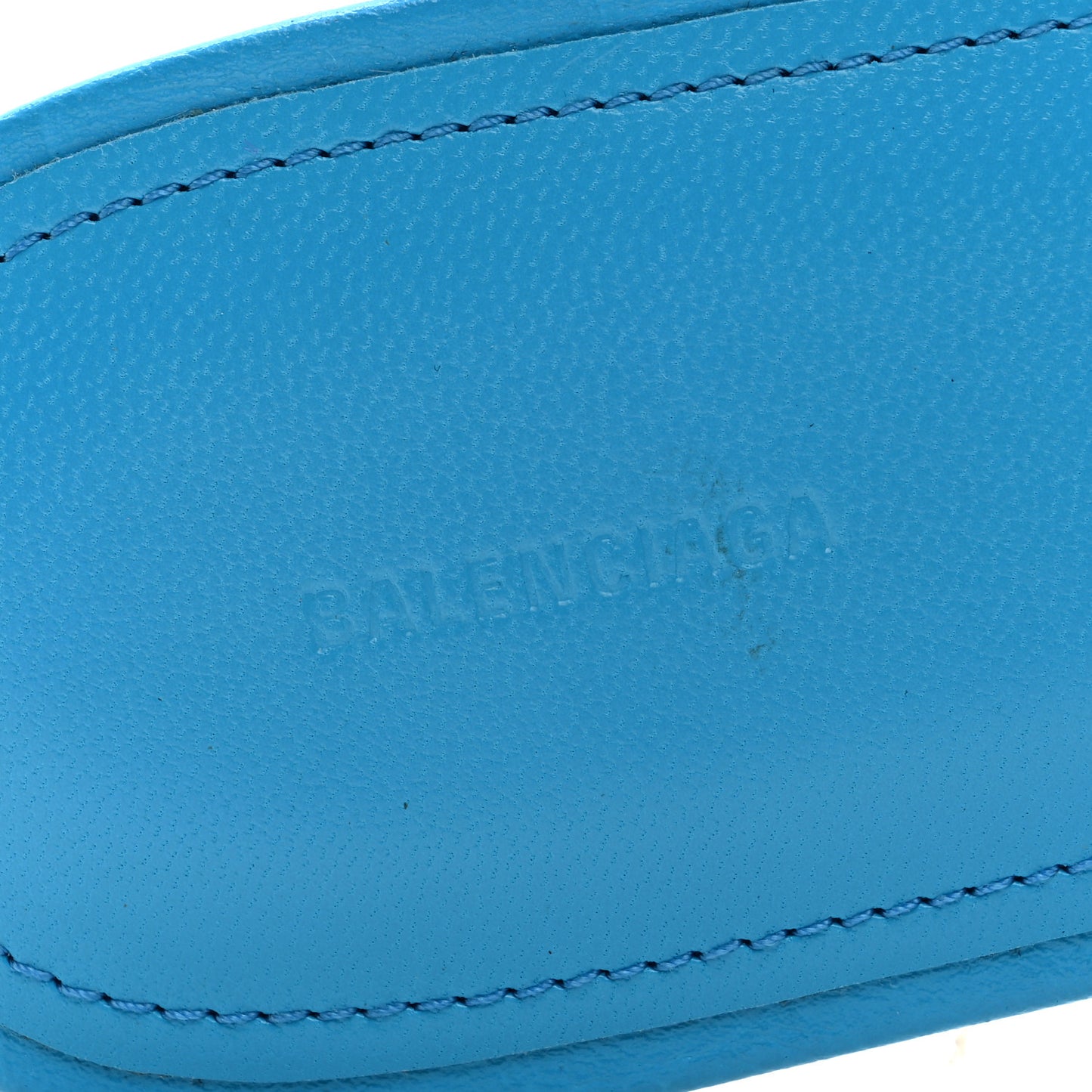 Agneau Arena Cagole Flat Sandals 38.5 Cyan
