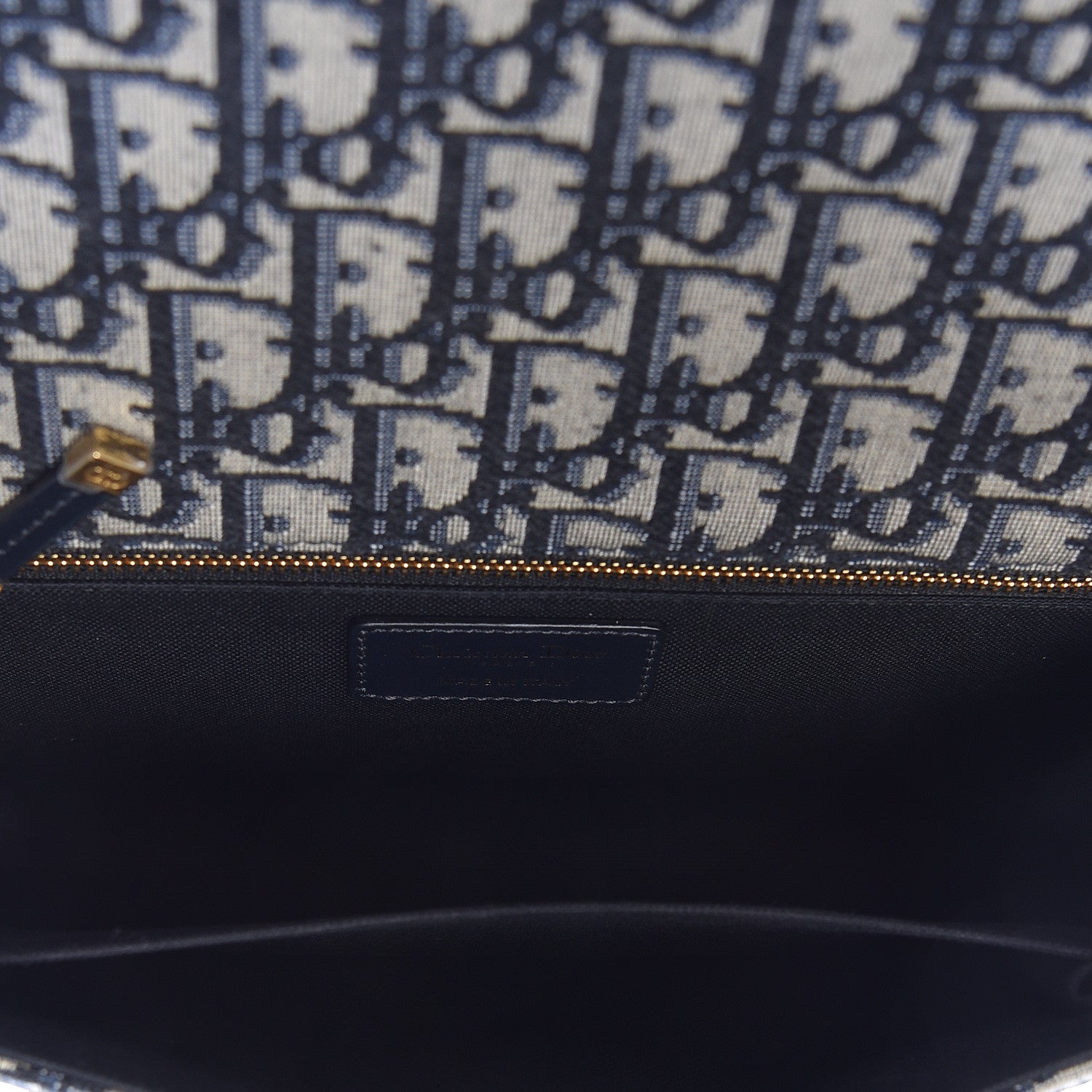 Christian Dior Oblique 30 Montaigne Flap Bag Blue 5 of 9