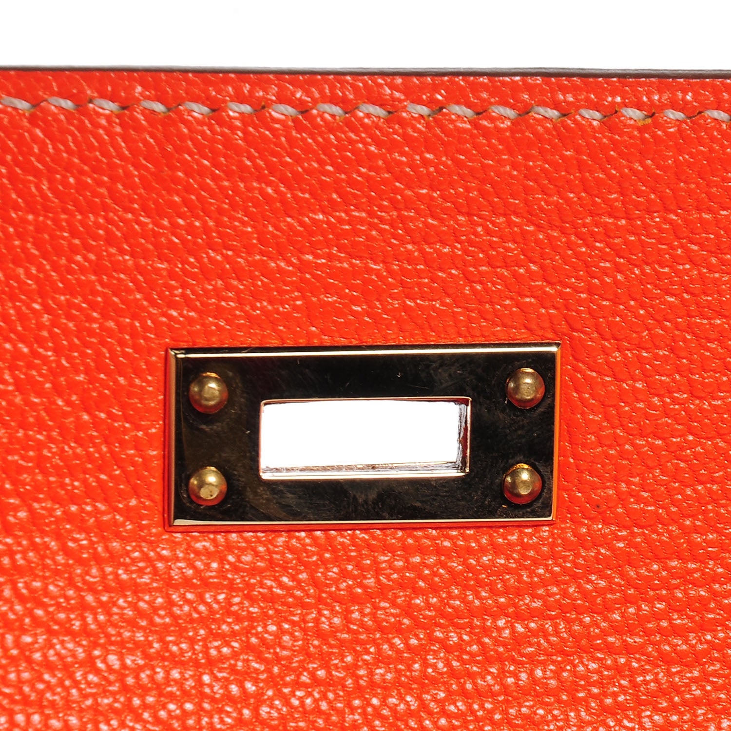 Hermes Epsom Candy Kelly Sellier 25 Jaune d'Or Feu 8 of 23