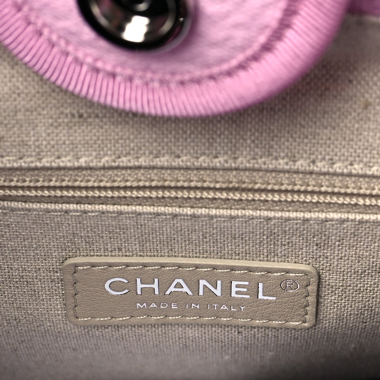 Chanel Mixed Fibers Small Deauville Tote Pink 7 of 10