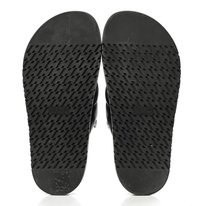 Hermes Nappa Extra Sandals 37 Black 5 of 9