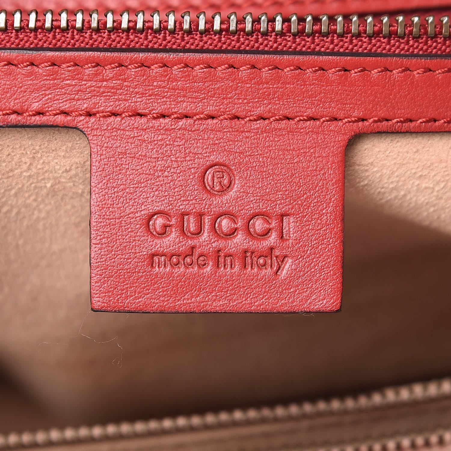 Gucci Calfskin Matelasse Medium GG Marmont Tote Hibiscus Red 7 of 13