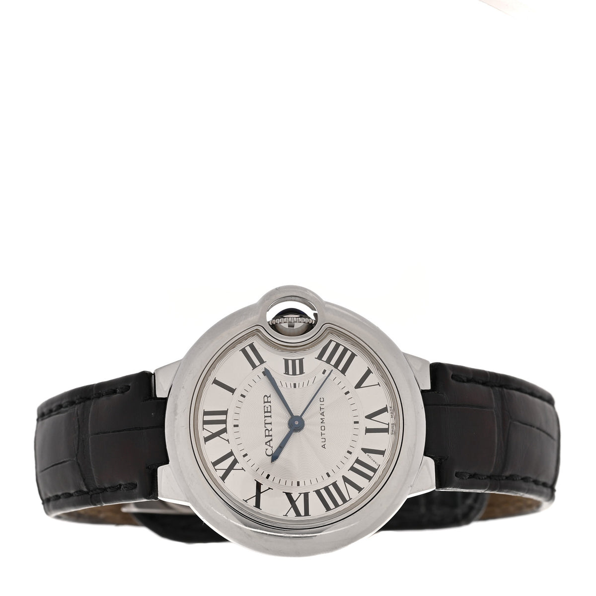 Cartier Stainless Steel Alligator 33mm Ballon Bleu De Cartier Automatic Watch 2 of 5