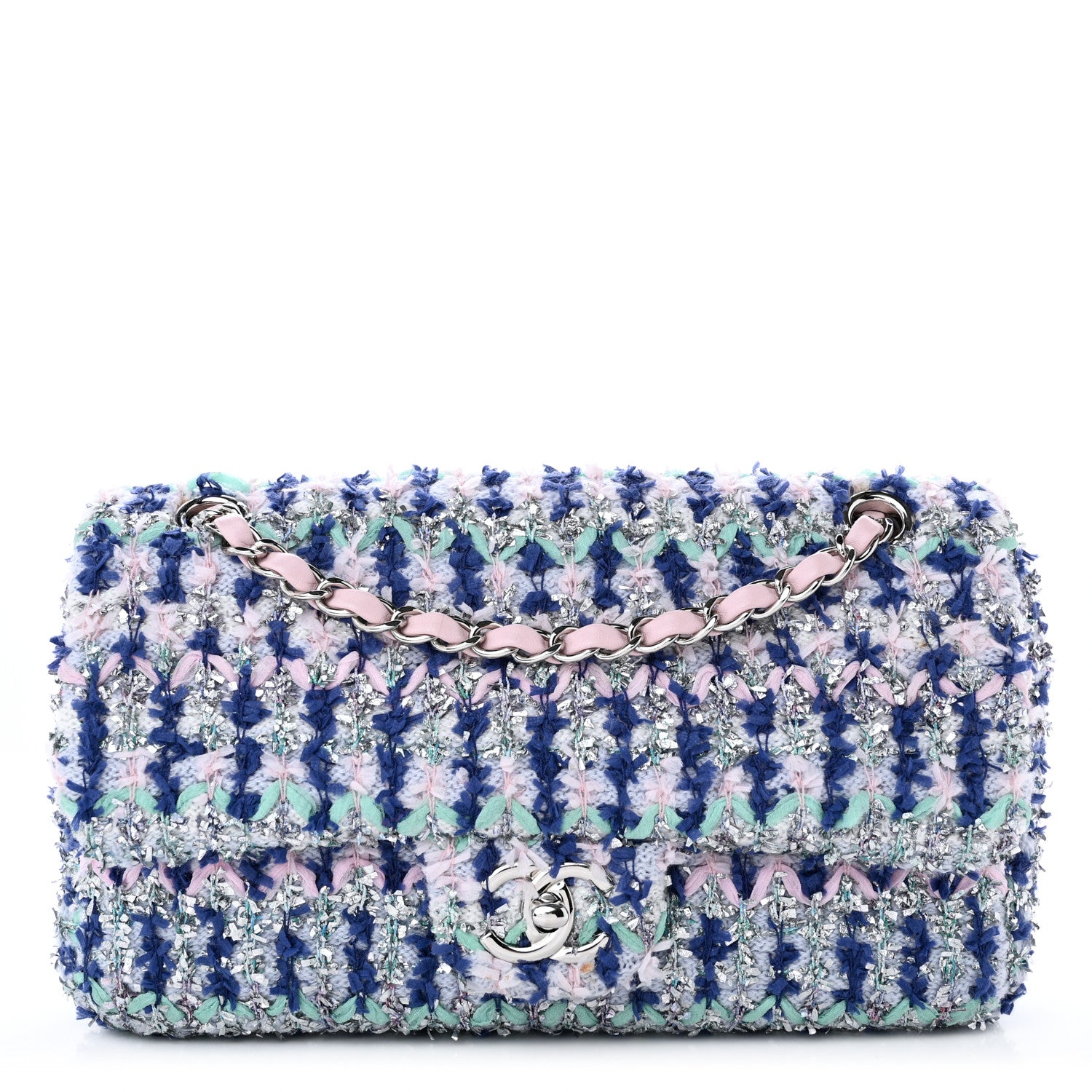 Chanel Tweed Medium Single Flap Pink 1 of 11