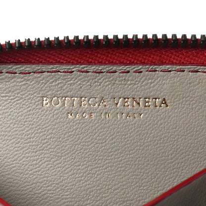 Bottega Veneta Nappa Intrecciato Zip Around Coin Purse Red 6 of 8