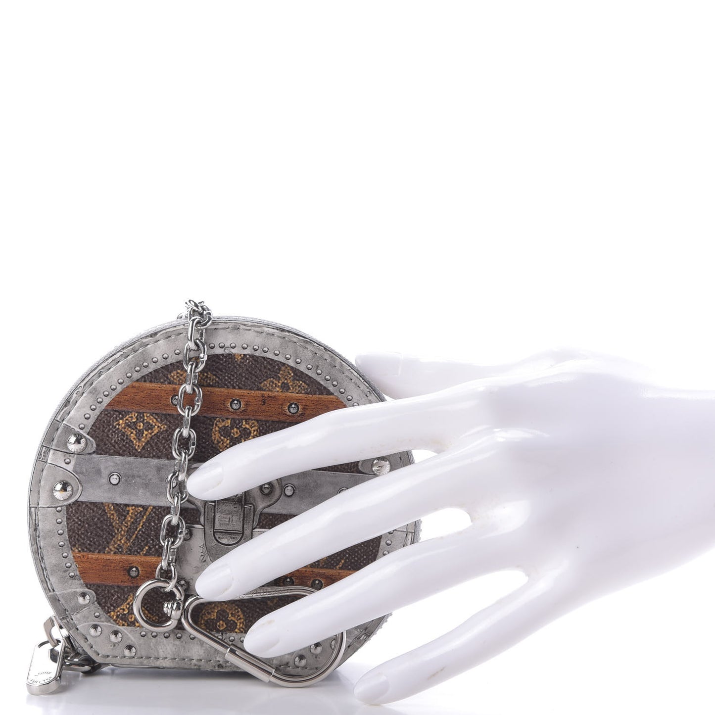 Transformed Monogram Time Trunks Micro Boite Chapeau Coin Purse Marron