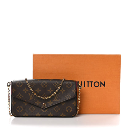 Louis Vuitton Monogram Pochette Felicie Chain Wallet Fuchsia 11 of 11