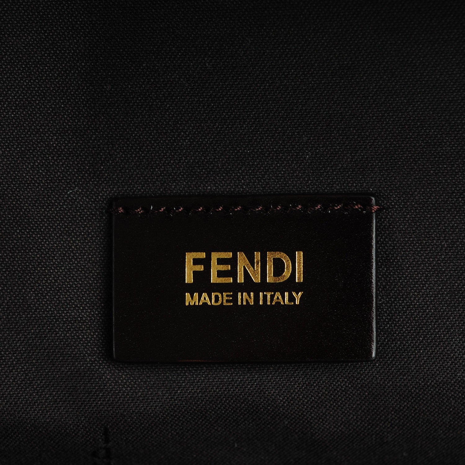 Fendi Zucca Vitello Artic Medium Double Zip Tote Tobacco Castagna 6 of 7
