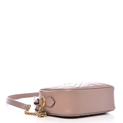 Gucci Calfskin Matelasse Mini GG Marmont Chain Shoulder Bag Porcelain Rose 4 of 10