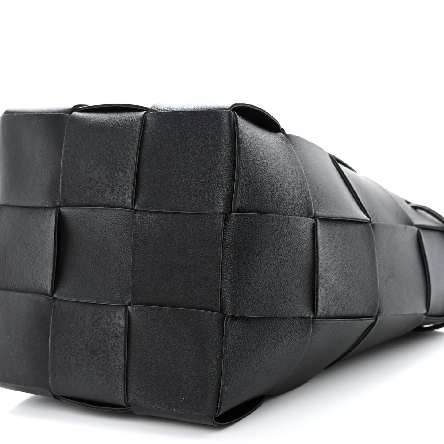 Nappa Maxi Intrecciato Small Cassette Bucket Bag Black