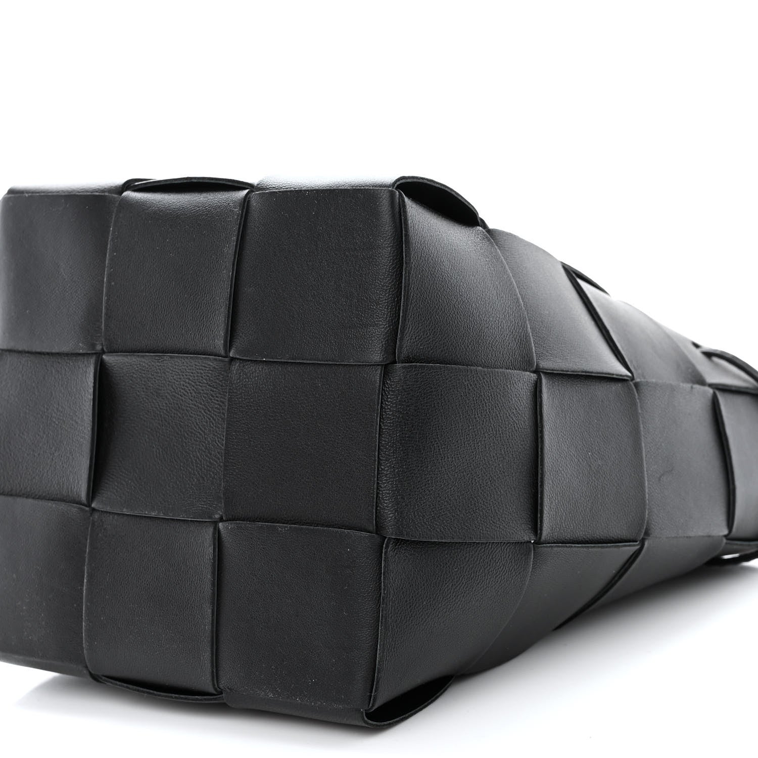 Bottega Veneta Nappa Maxi Intrecciato Small Cassette Bucket Bag Black 9 of 9