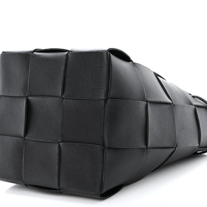 Bottega Veneta Nappa Maxi Intrecciato Small Cassette Bucket Bag Black 9 of 9