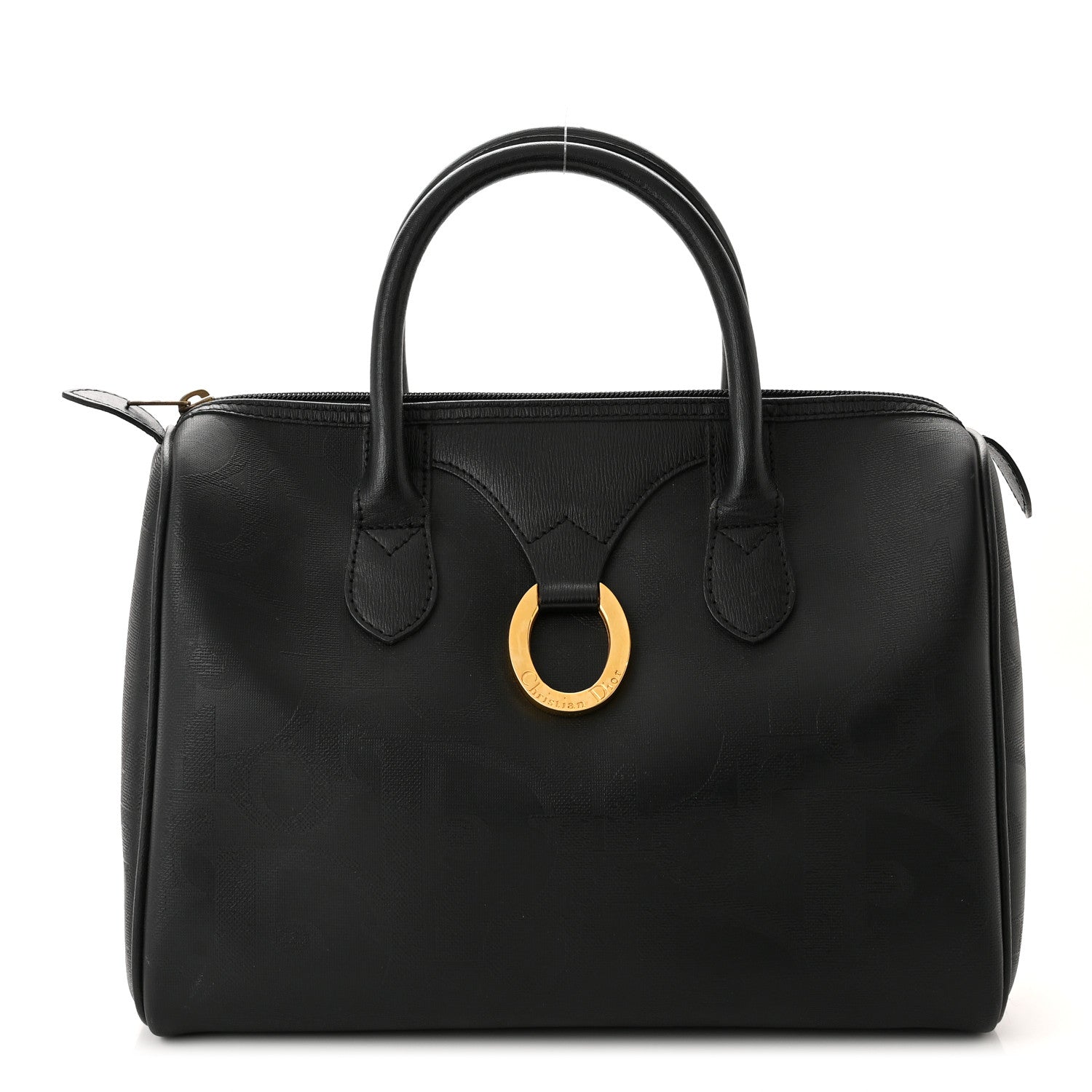 Christian Dior Canvas Diorissimo Boston Black 1 of 10