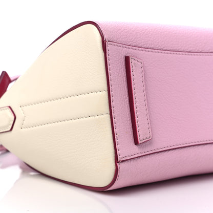 Givenchy Sugar Goatskin Mini Tri-Color Antigona Bright Pink White Fuchsia 8 of 10