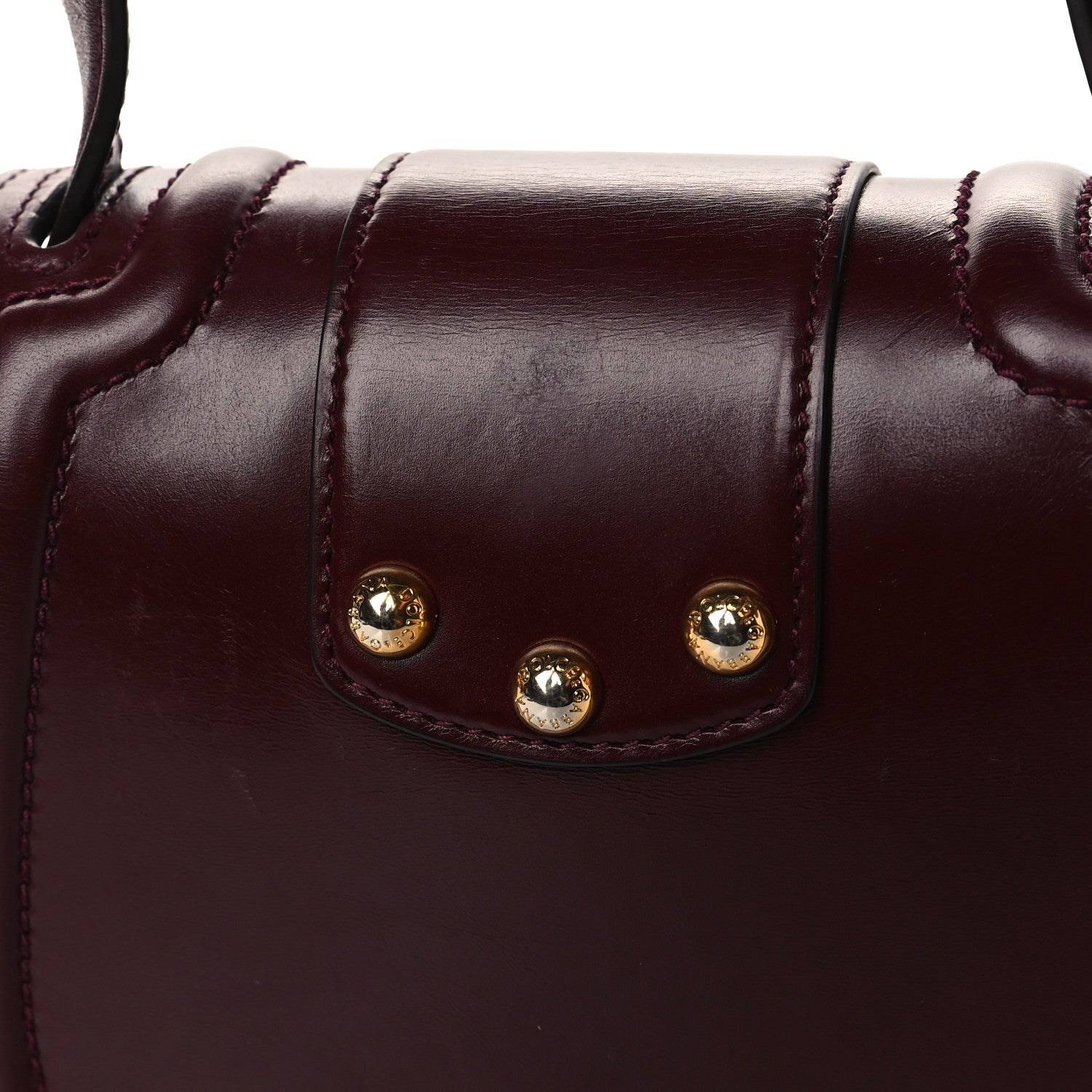 Dolce & Gabbana Smooth Calfskin Mini DG Amore Shoulder Bag Bordeaux 6 of 6