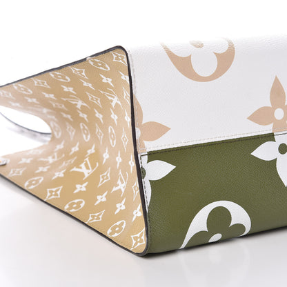 Louis Vuitton Monogram Giant Onthego GM Kaki Beige 6 of 11