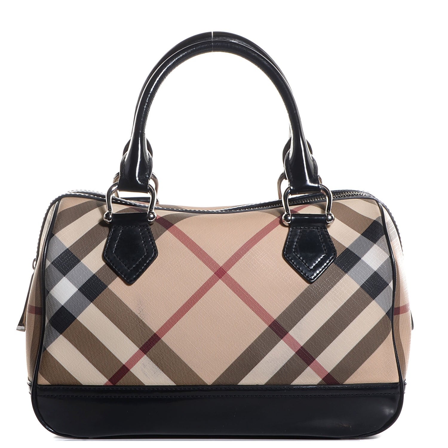 Burberry Nova Check Bowling Bag Black 1 of 9