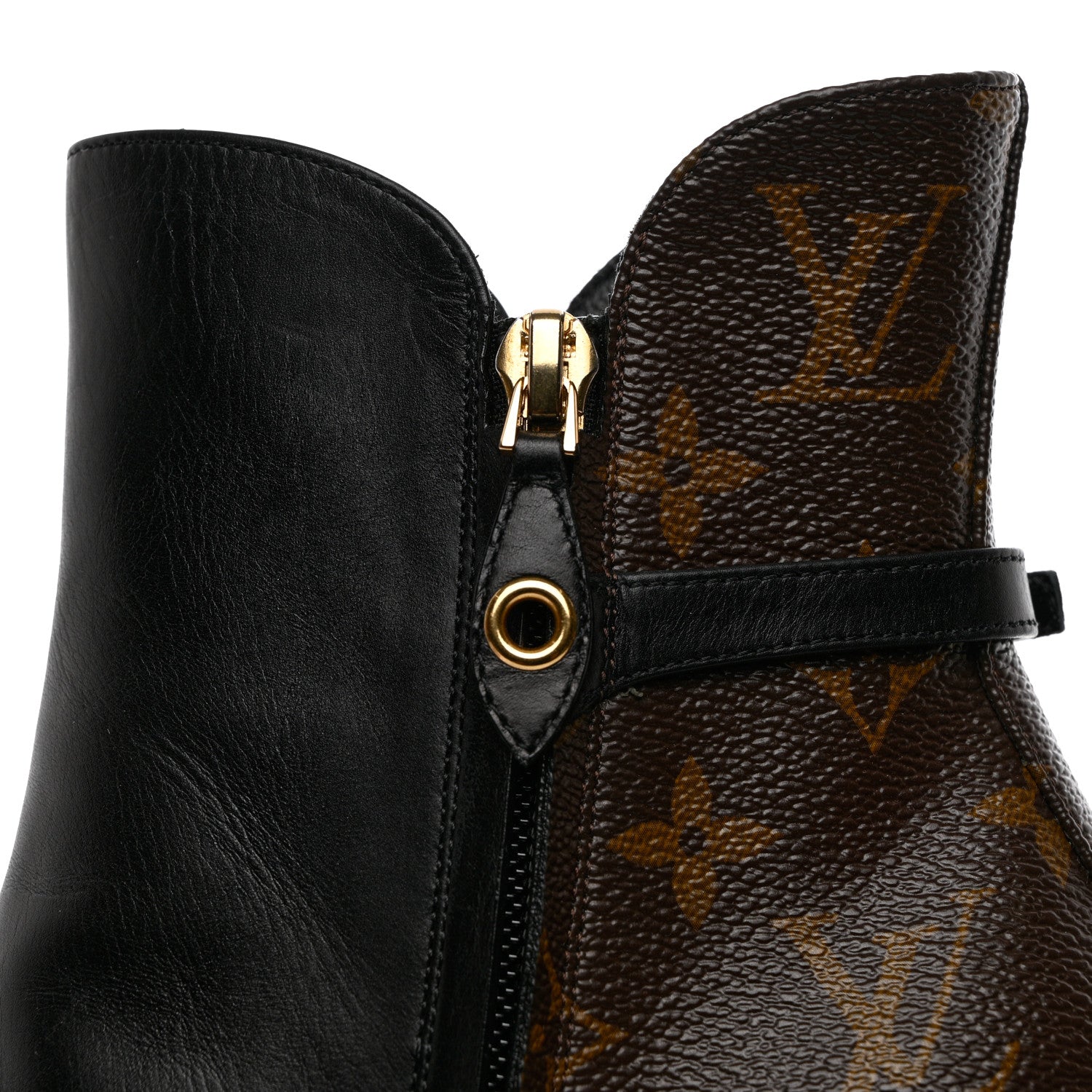 Louis Vuitton Calfskin Monogram Afterglow Platform Ankle Boots 39 Black 13 of 14