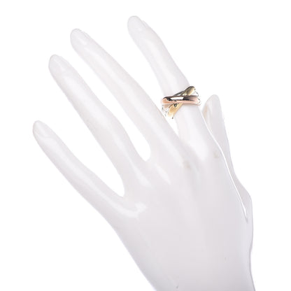 Cartier 18K Pink Yellow White Gold Trinity Ring 52 6 2 of 6