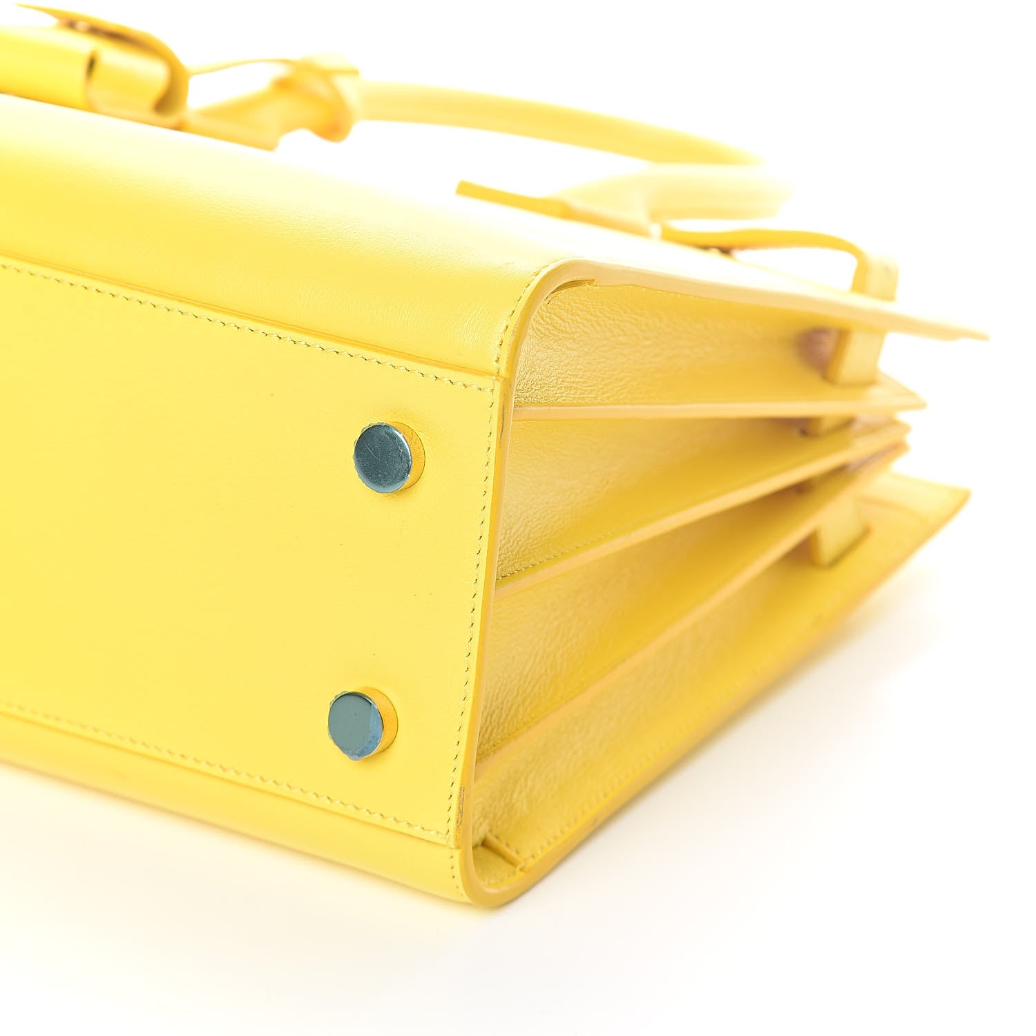 Saint Laurent Calfskin Baby Sac De Jour Yellow 9 of 9